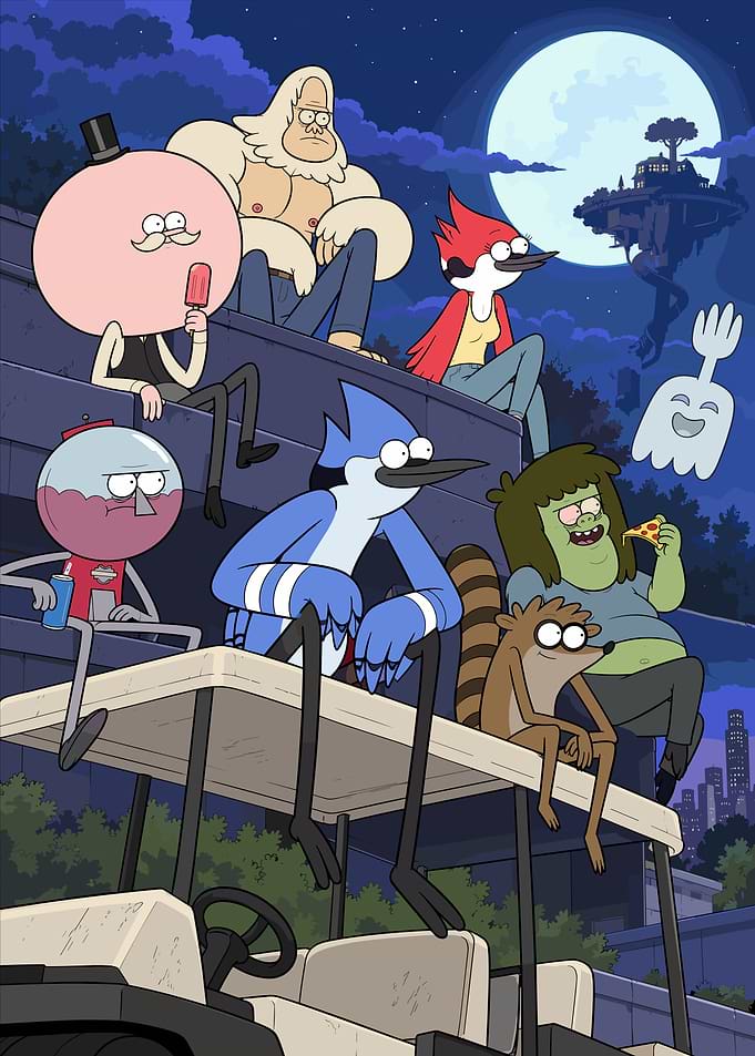 Regular Show Cast Night Scene
