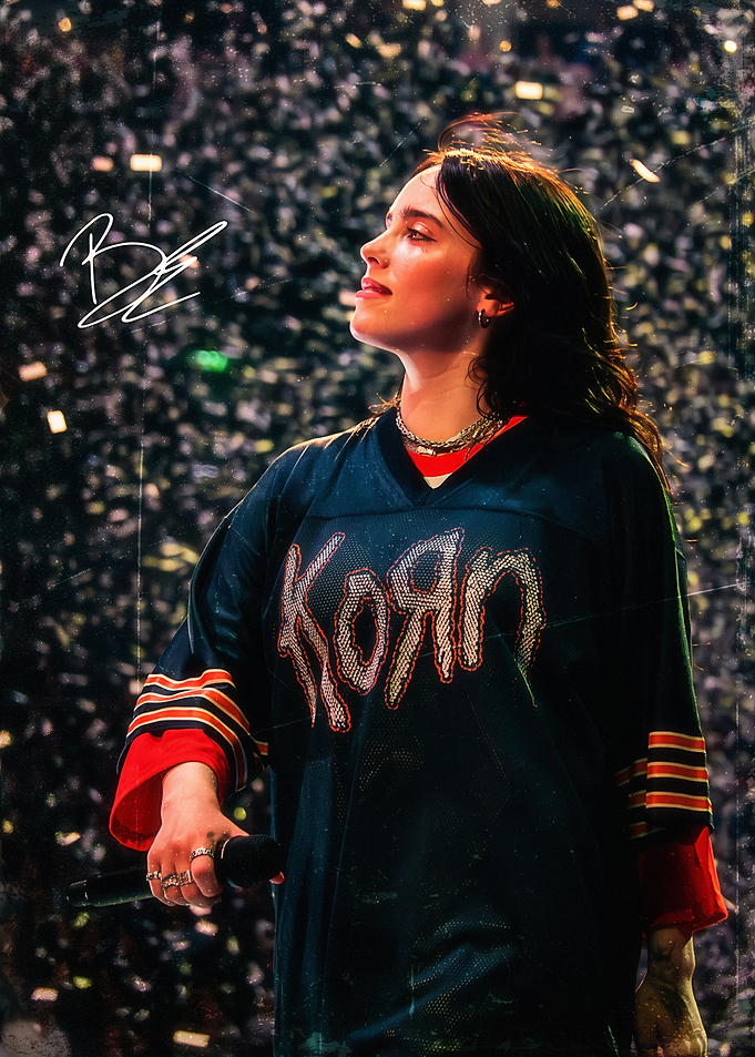 Billie Eilish Wearing Korn Jersey