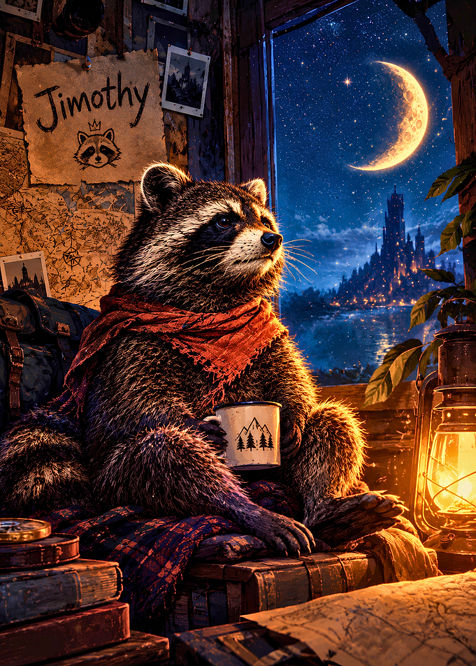 Jimothy the Raccoon Adventurer