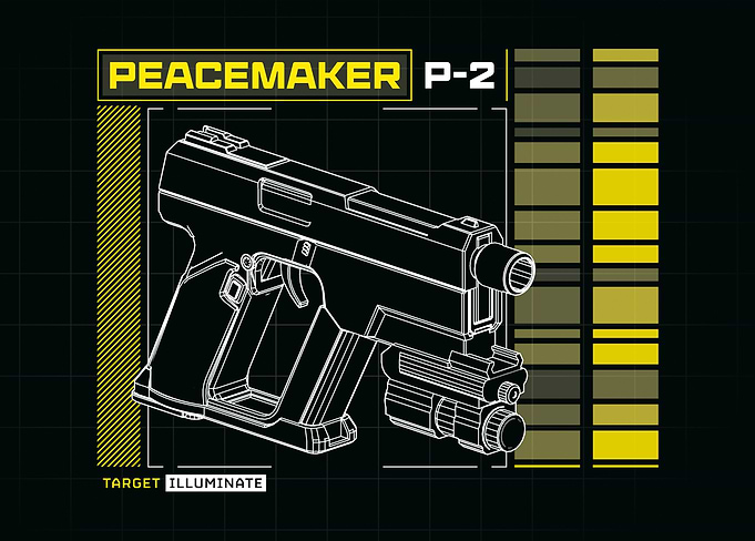 Helldivers II - Peacemaker P-2 Sidearm Blueprint
