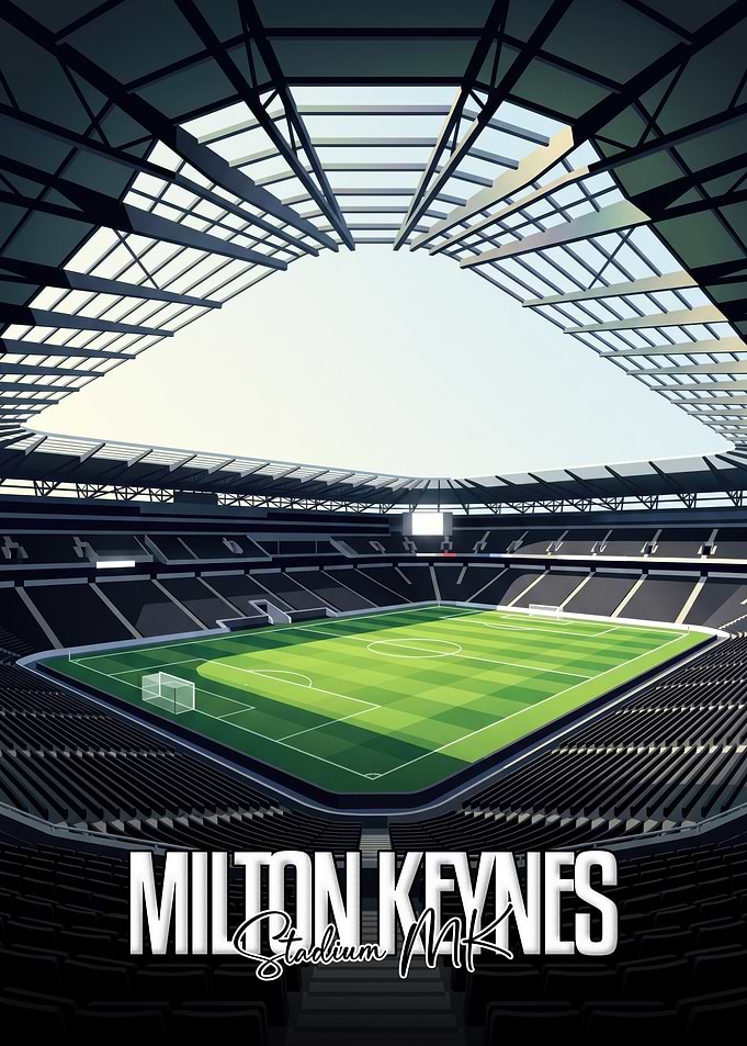 Stadium MK Milton Keynes Poster
