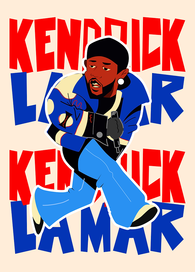 Kendrick Lamar Pop Art Illustration