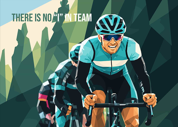 Cycling Team Inspirational Poster