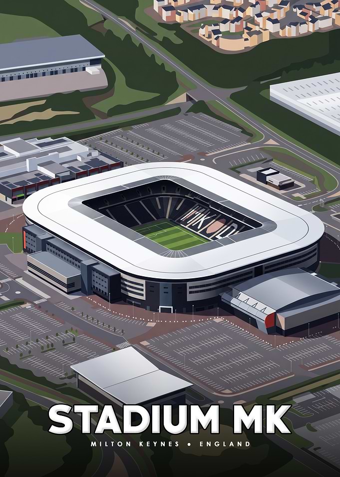 Stadium MK Milton Keynes England Poster