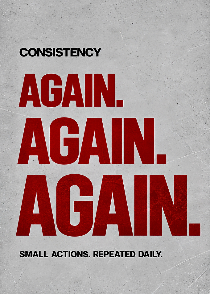 Consistency Motivational Poster