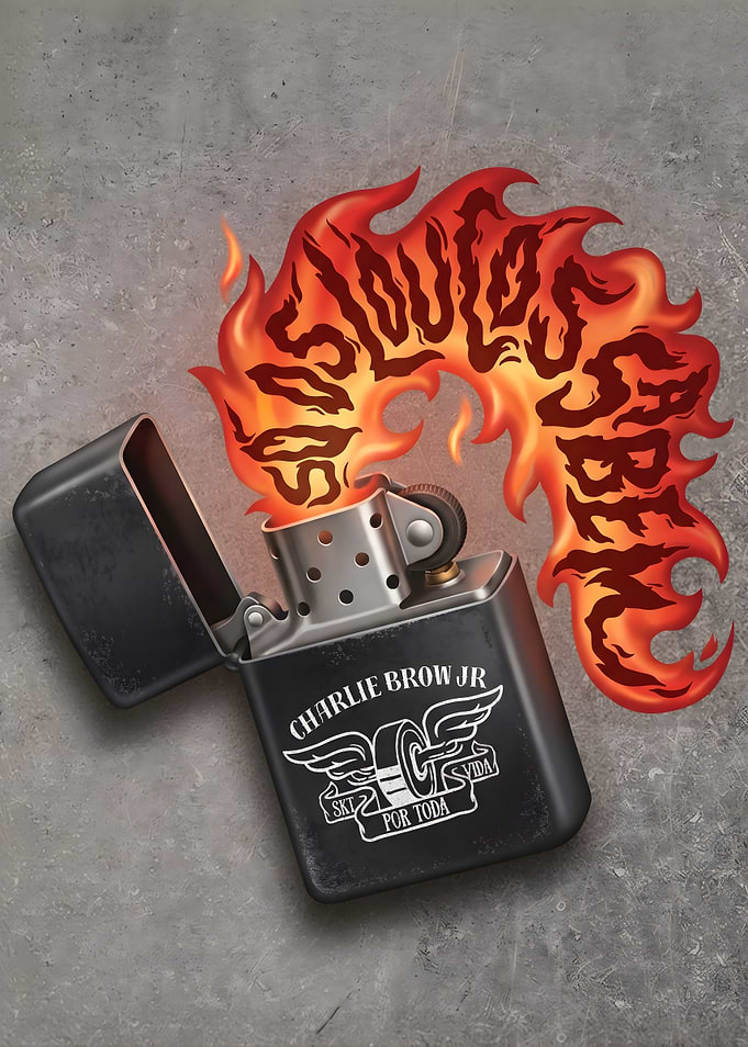 Charlie Brown Jr. Lighter Illustration
