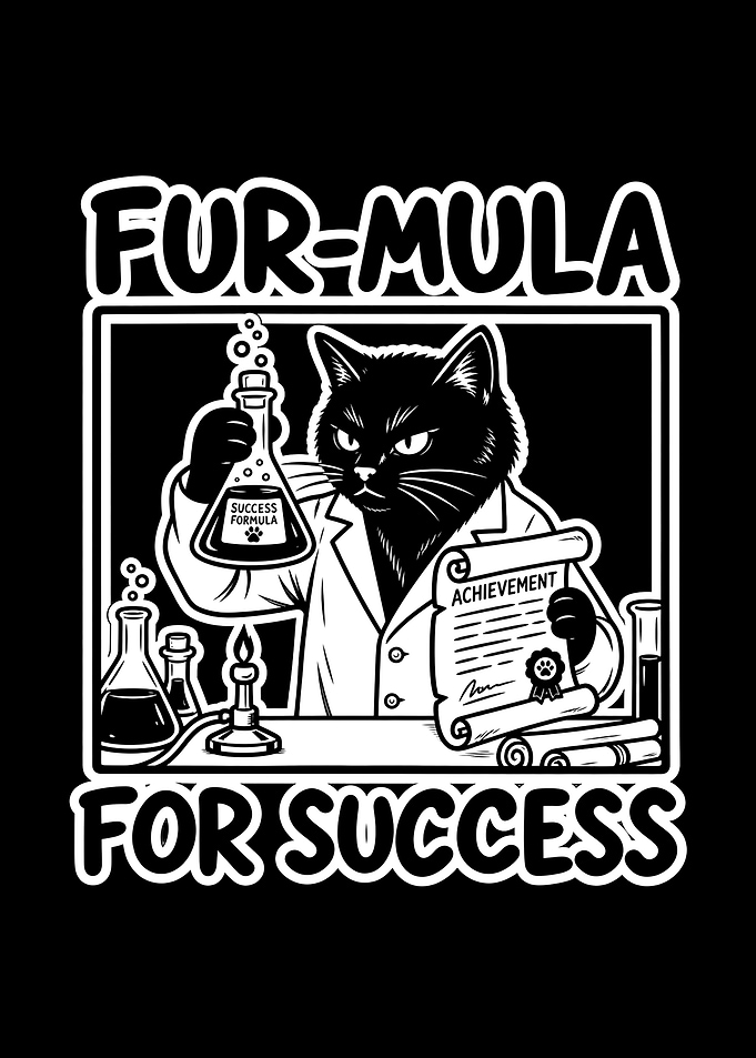 Fur-mula for Success Cat Scientist