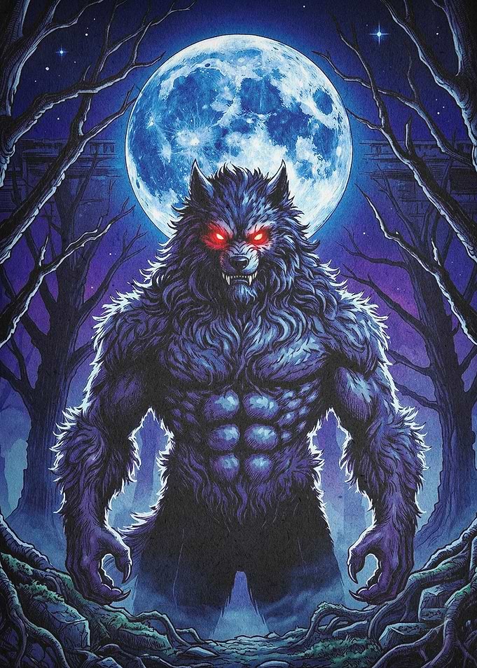 Werewolf Full Moon Fantasy Art