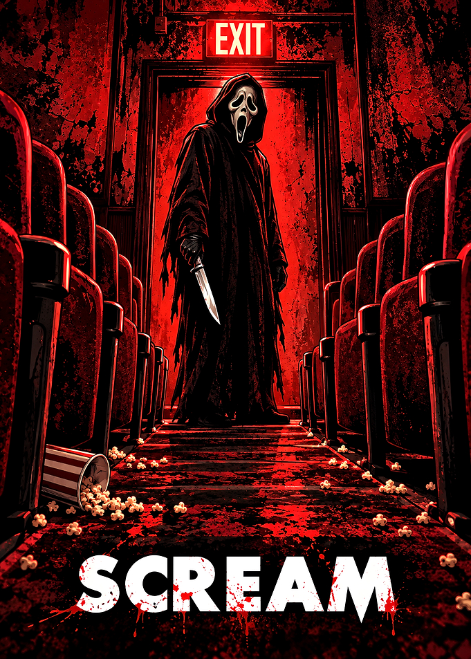 Ghostface Scream Movie Poster