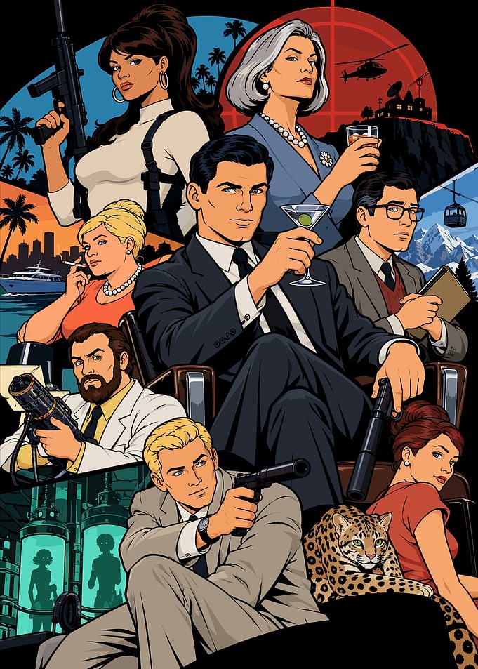 Archer TV Show Cast Poster