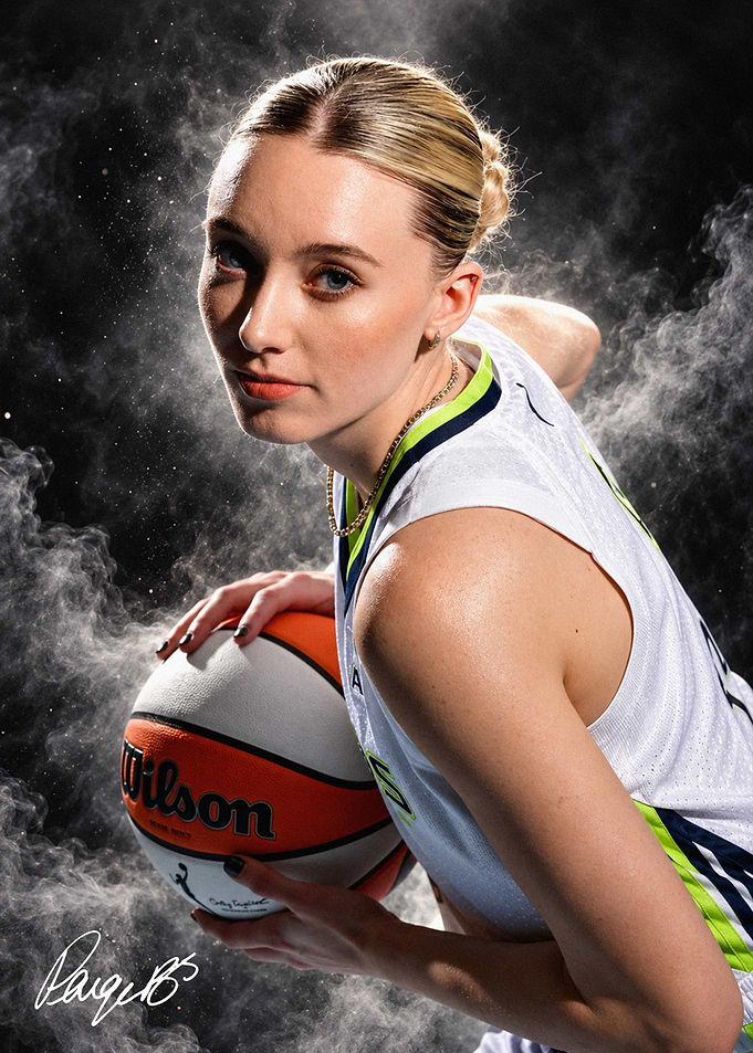 Paige Bueckers Basketball Portrait