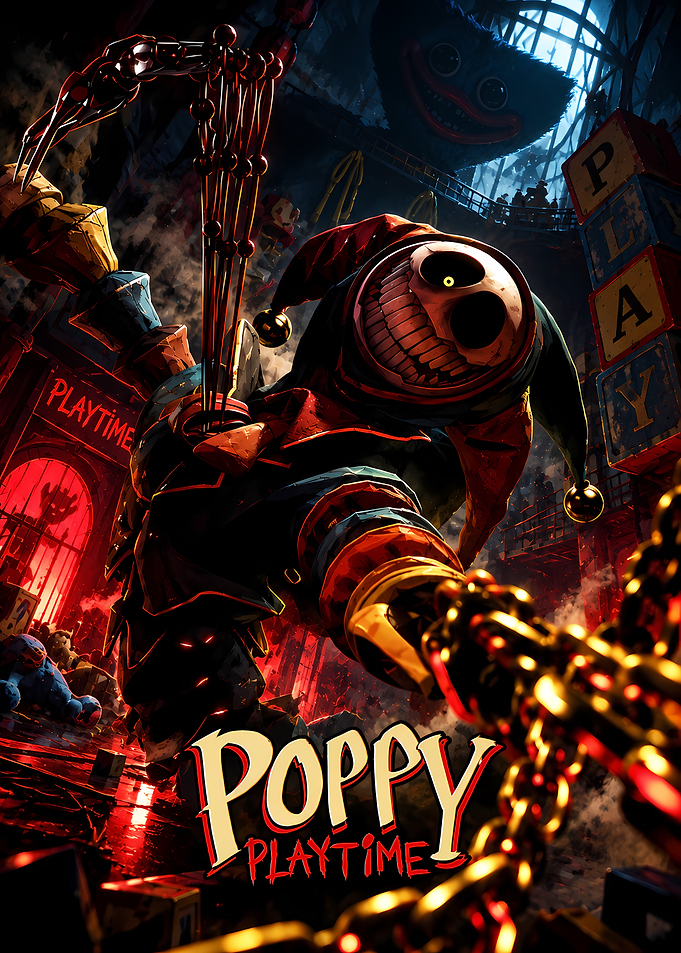 Poppy Playtime Jester Character Poster