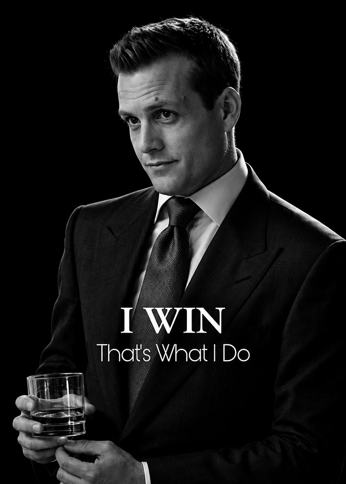 Harvey Specter Suits Quote Poster