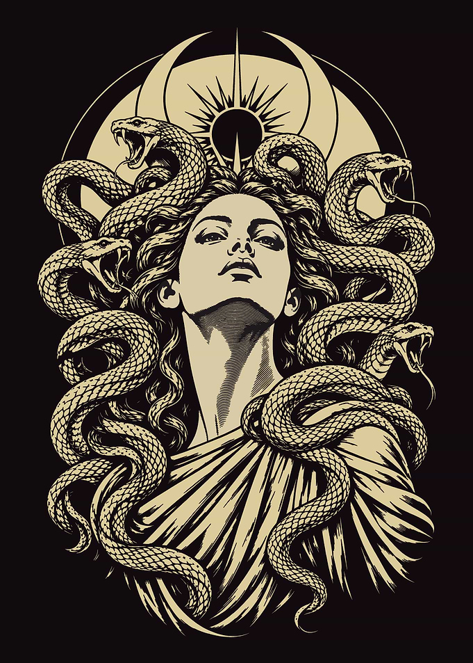 Medusa Wall Art – Feminist Greek Mythology Poster