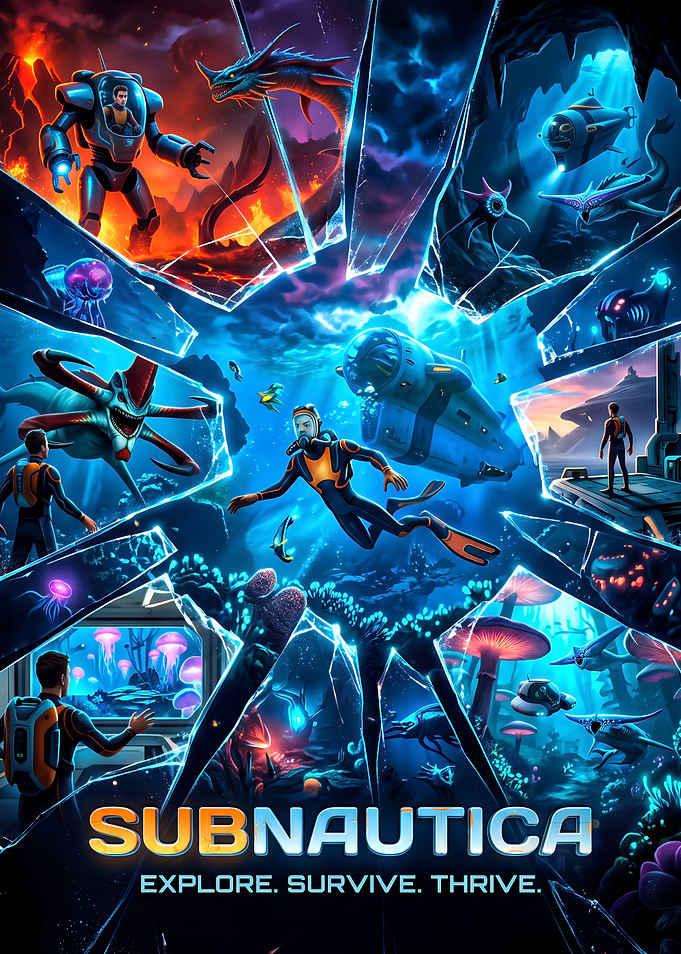 Subnautica Game Poster Art