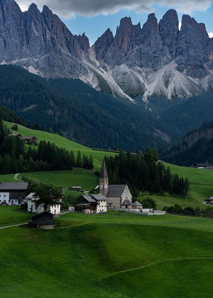 St. Magdalena Church in Dolomites