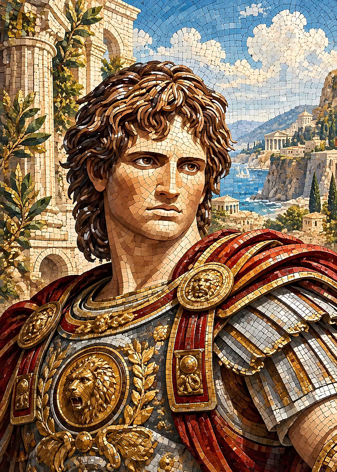 Mosaic Portrait of Alexander the Great