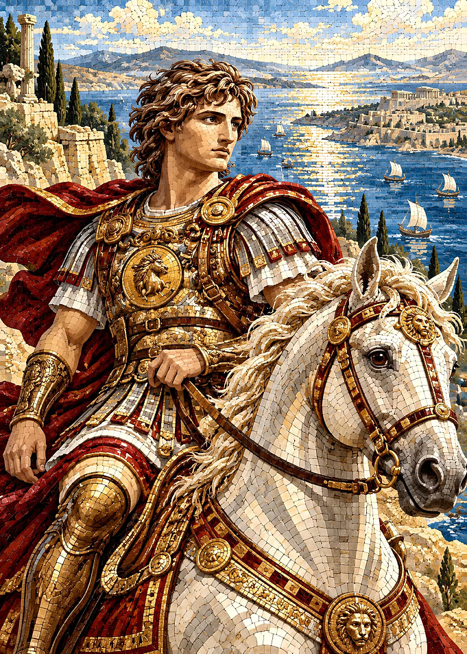 Alexander the Great Mosaic Portrait