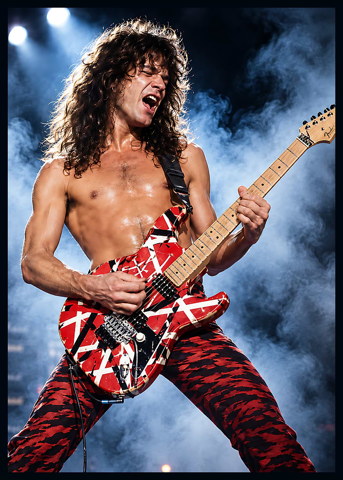 Eddie Van Halen Performing Live