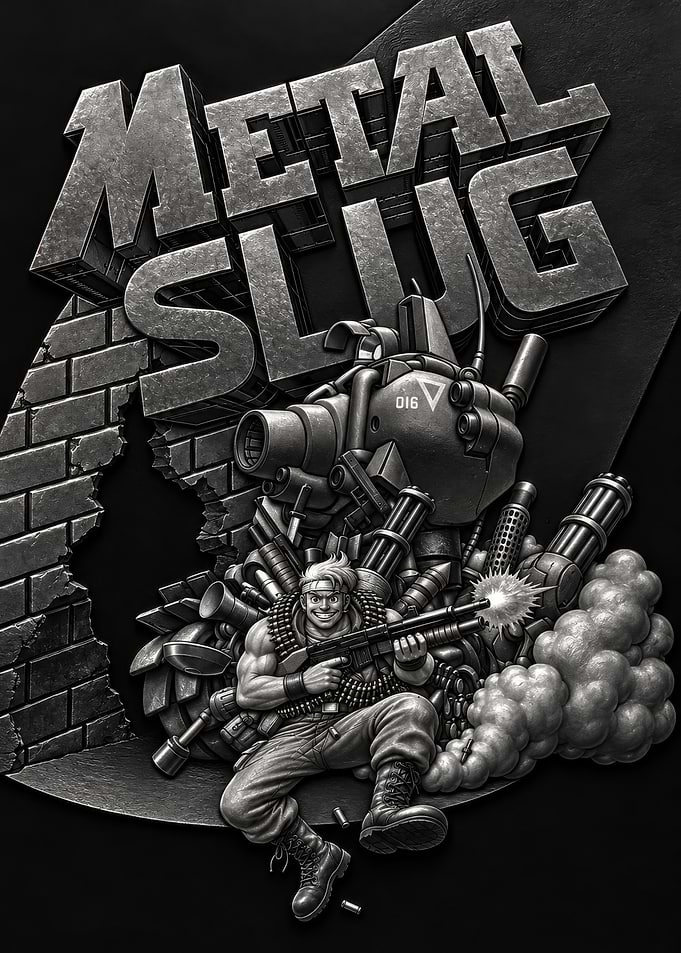 Metal Slug Action Poster