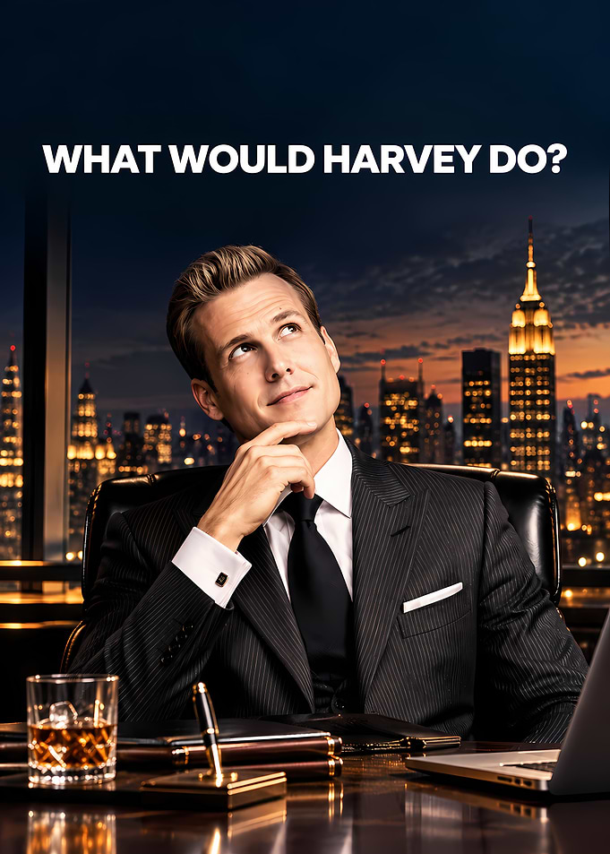 What Would Harvey Do? Suits Poster