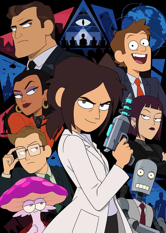Inside Job Animated Series Cast Poster