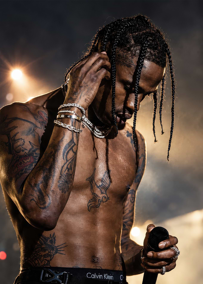 Travis Scott Performing Live on Stage