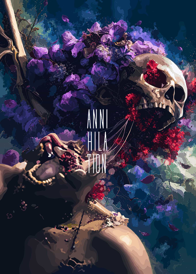 Annihilation Skull and Floral Art