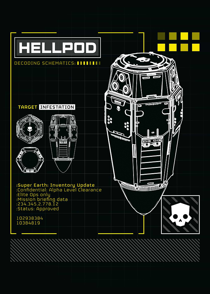 Helldivers II - Hellpod Vertical Schematic