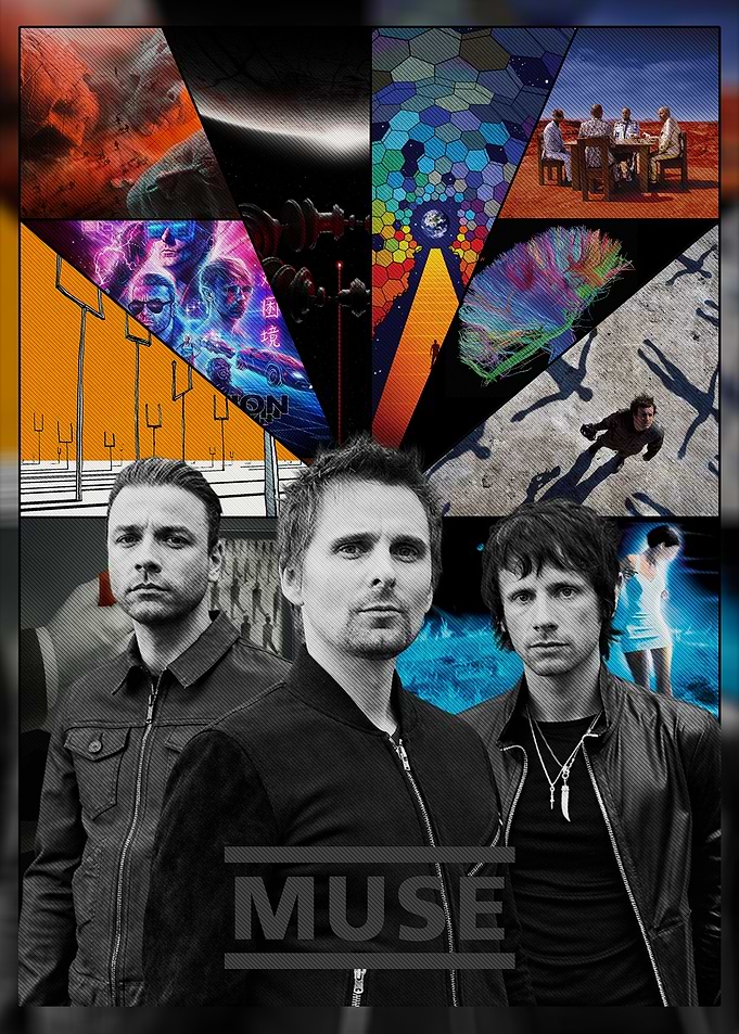 Muse Band Collage Poster