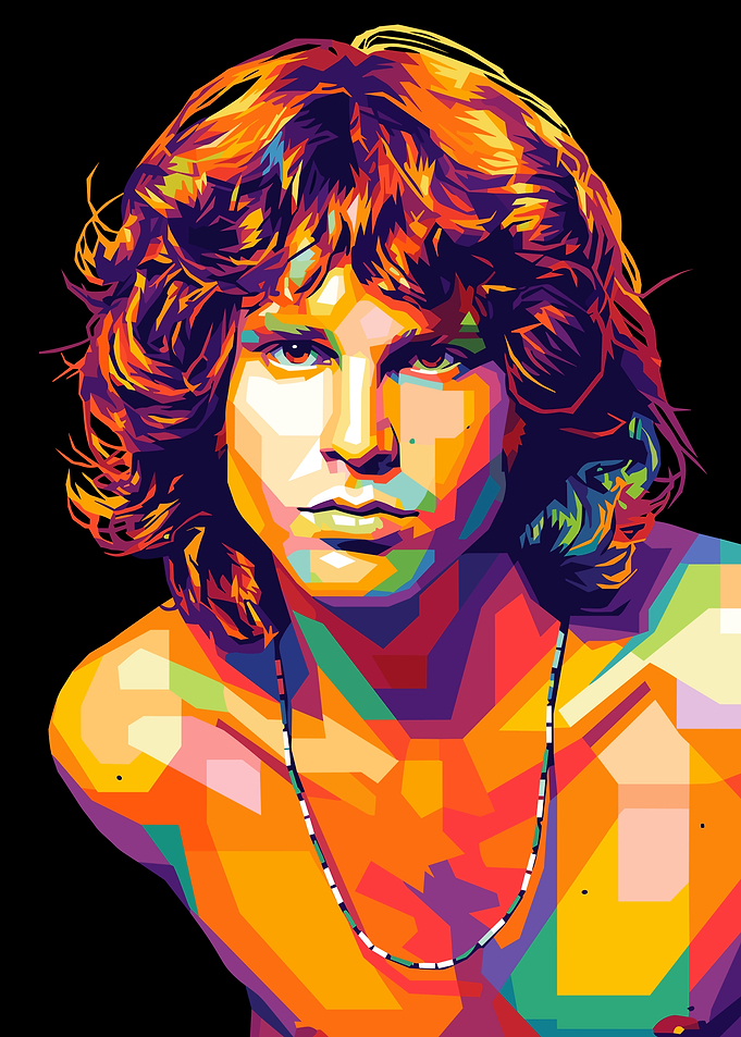 Jim Morrison WPAP Pop Art Portrait
