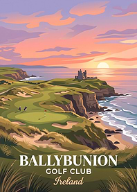 Ballybunion Golf Club Ireland Travel Poster