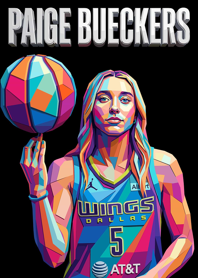 Paige Bueckers Pop Art Portrait