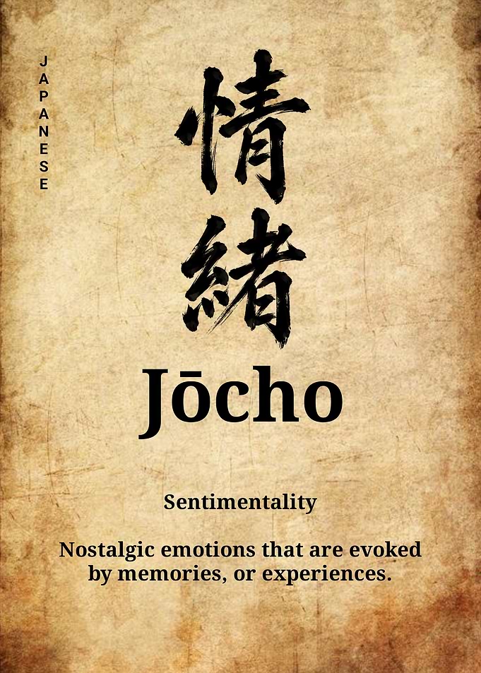 Japanese Kanji Poster for Jocho