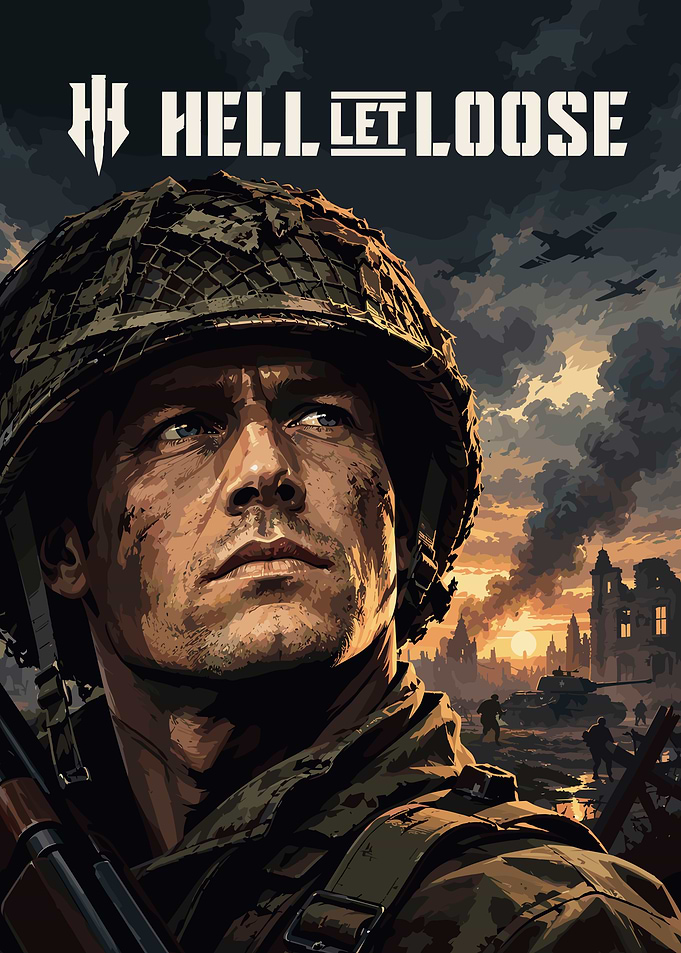 Hell Let Loose World War II Poster