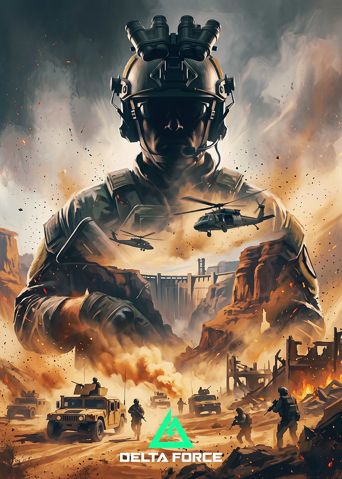 Delta Force Tactical Combat Poster