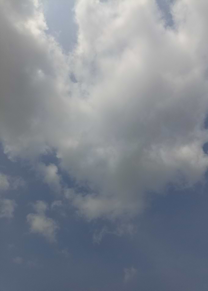 Soft White Clouds in Blue Sky