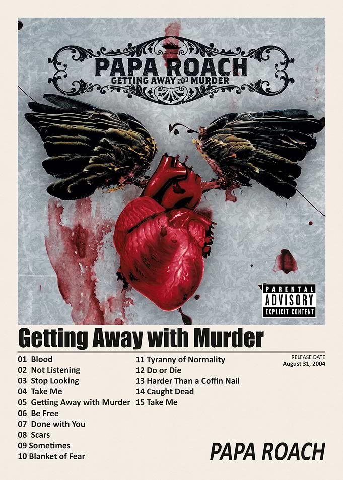 Papa Roach Getting Away With Murder Poster