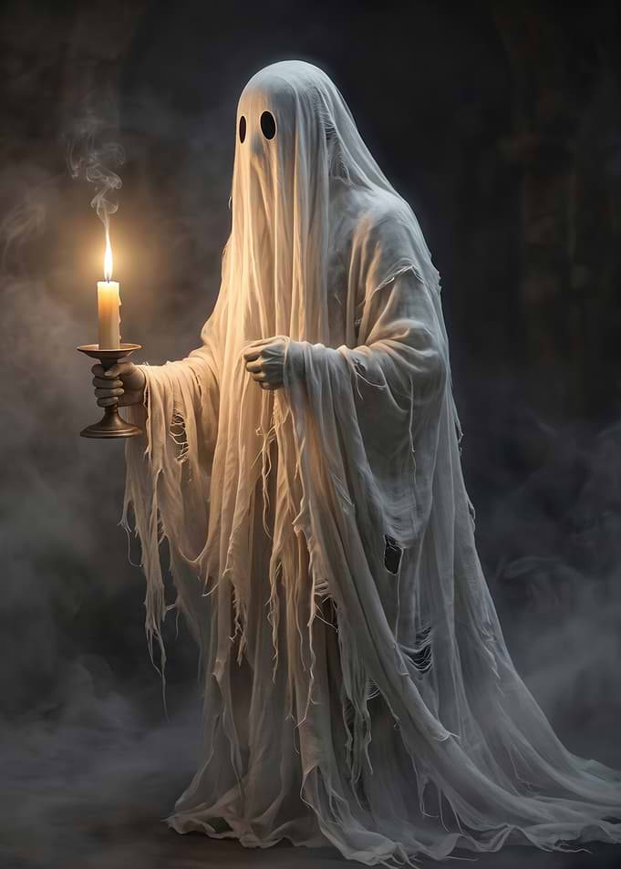 Ghost Holding a Candle