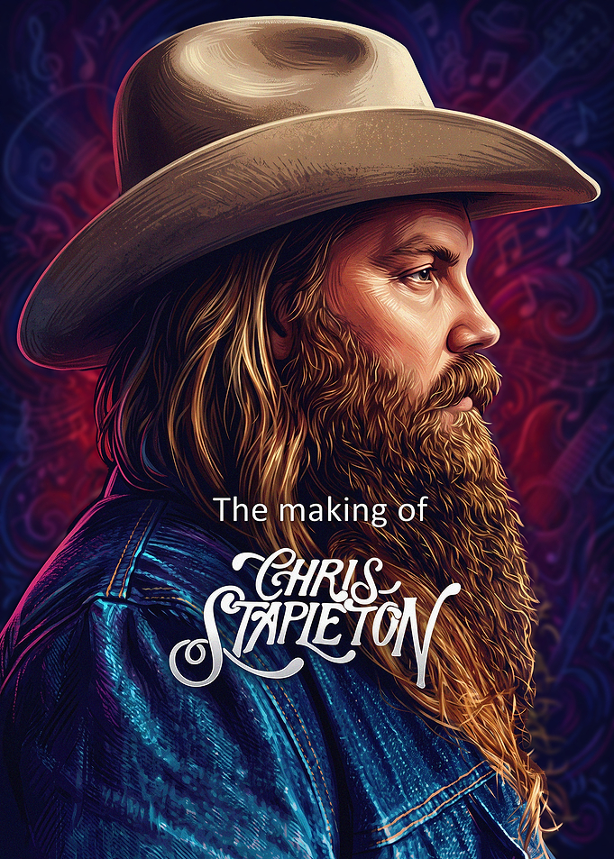 Chris Stapleton Portrait Poster