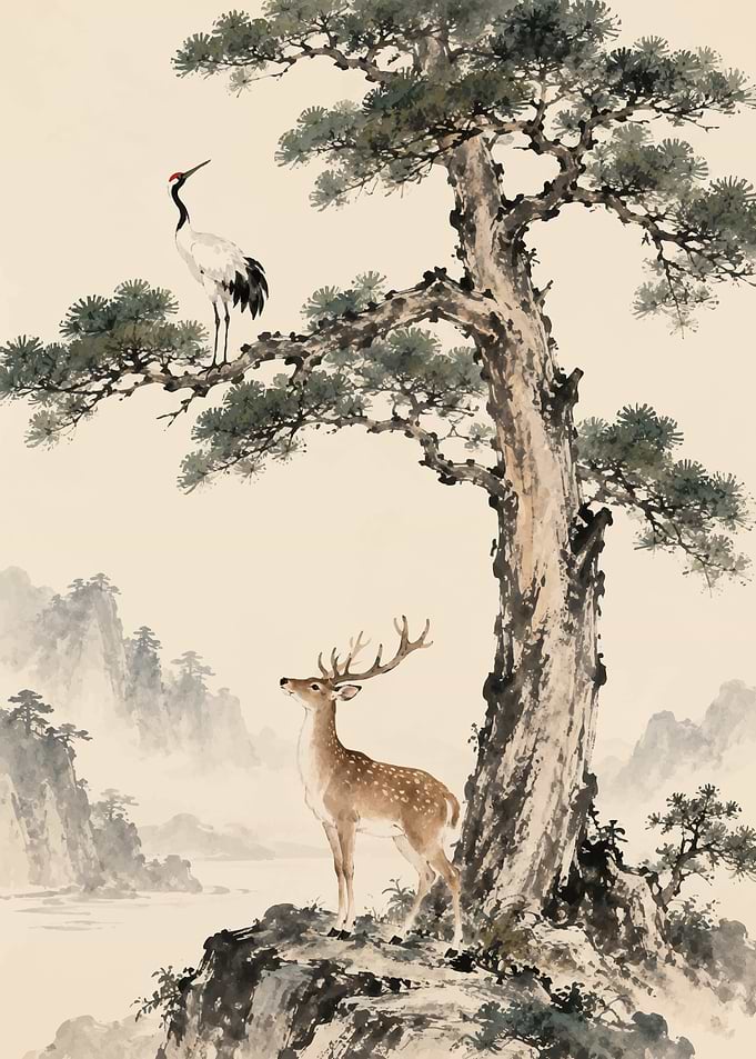 Traditional Chinese Ink Wash Painting