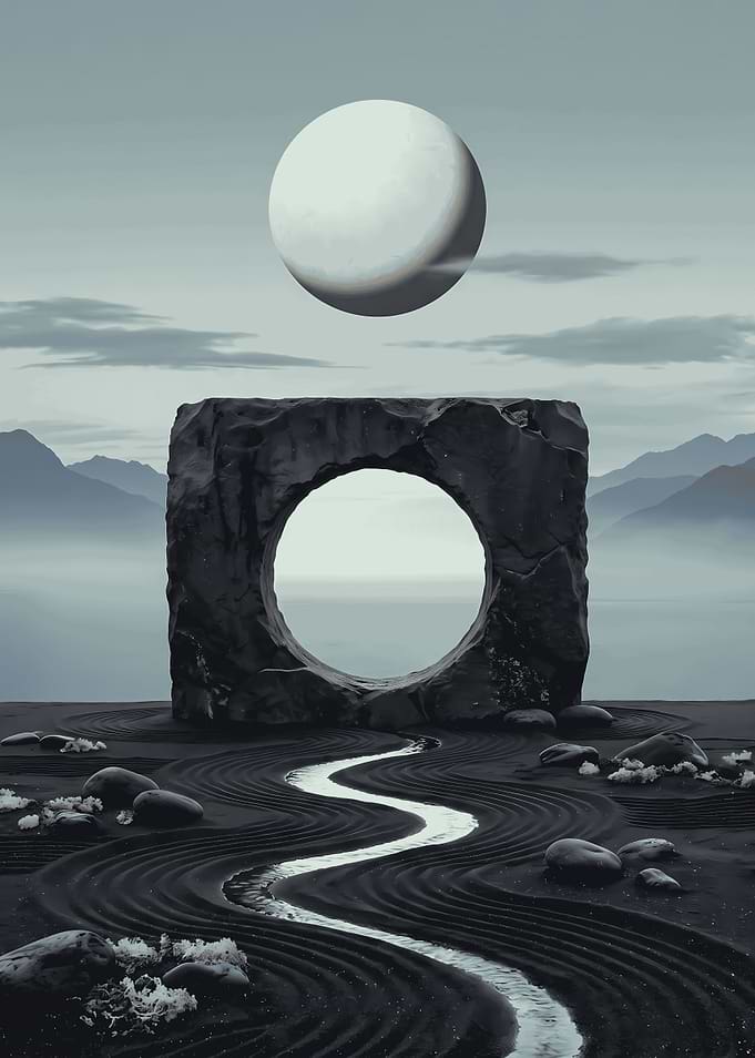 Surreal Zen Garden Portal