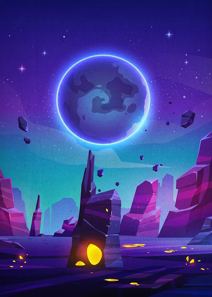 Alien Planet Space Cosmic Art