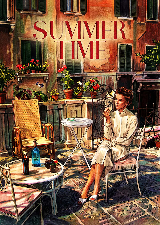 Summer Time Vintage Movie Poster