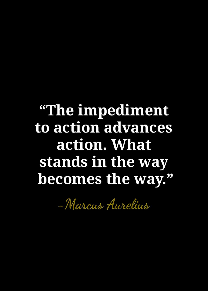 Marcus Aurelius Stoic Quote Poster