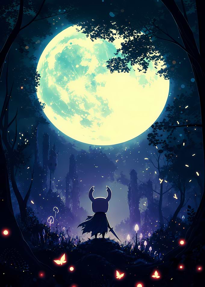 Hollow Knight Under the Moon