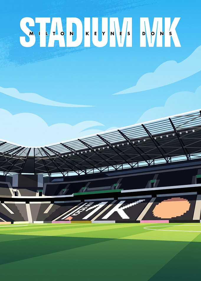 Stadium MK Milton Keynes Dons Poster