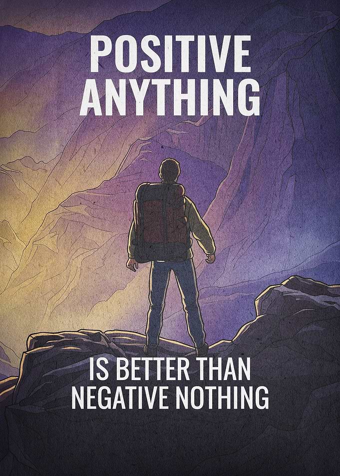 Positive Quote Hiking Mountain Art