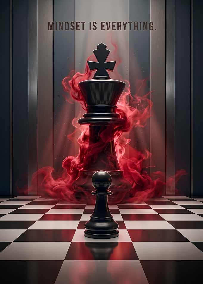 Mindset Is Everything Chess Poster