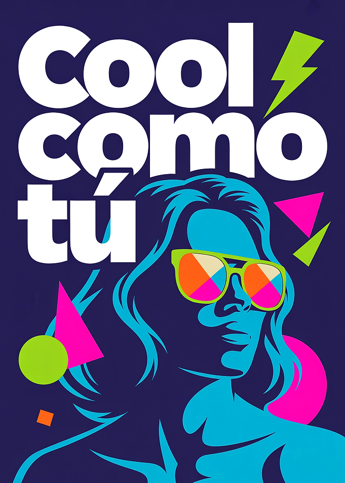 Cool Como Tu Retro Poster